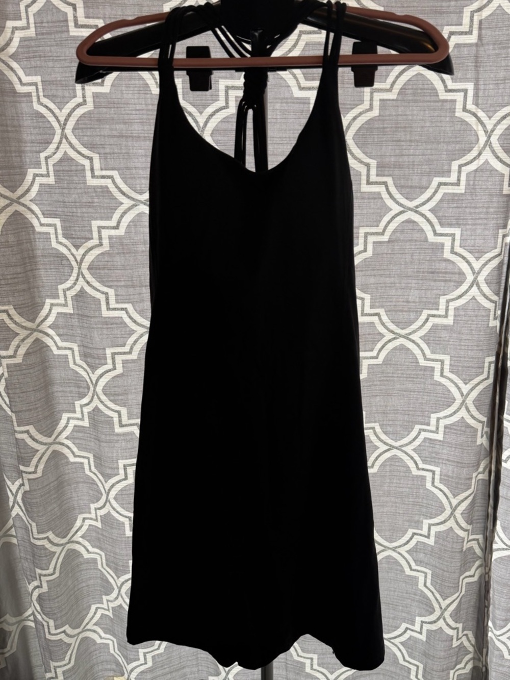BNWT Mono B 3x Black Women's Sleeveless Mini athletic dress with braided strap